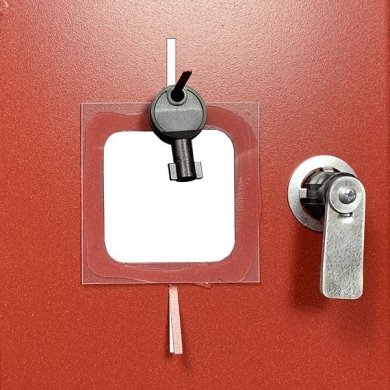 Шафа пожежна ШП 12060 У навісна, без задньої стінки, без касети, Червоний, 1200х600х230 photo 5