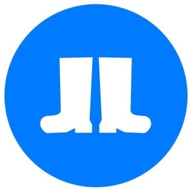 Знак Працювати в захисному взутті! d-250 пластик ПВХ фото 0